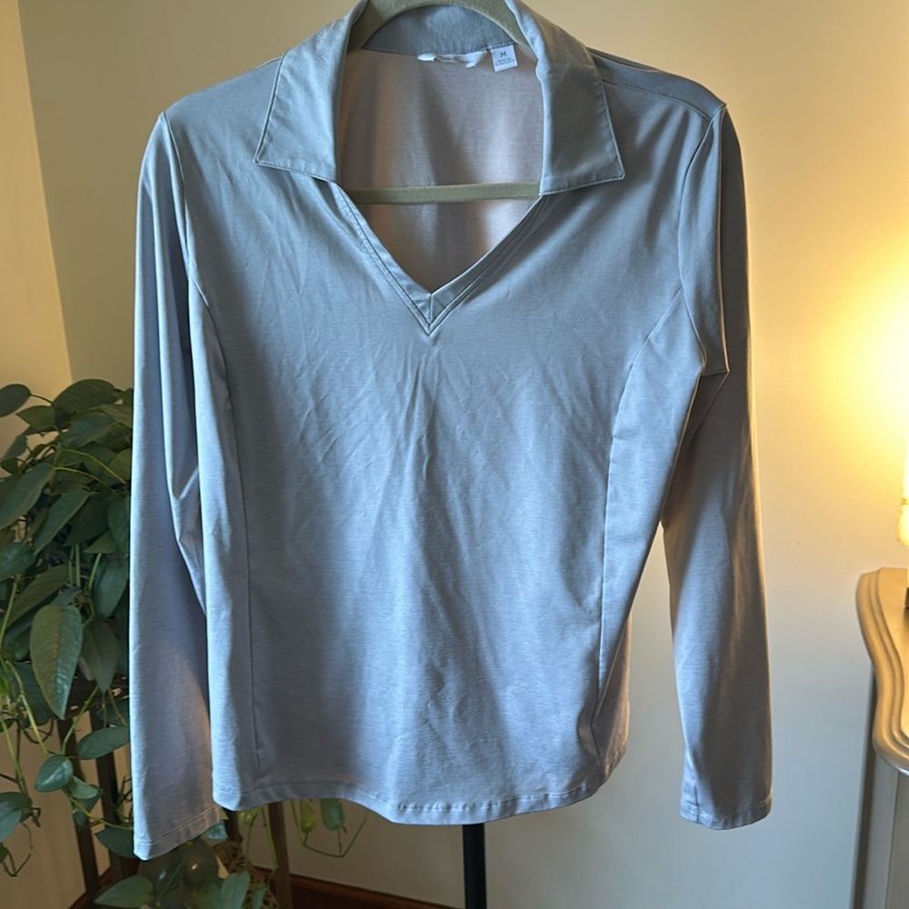 Lady Hagan long sleeve golf polo